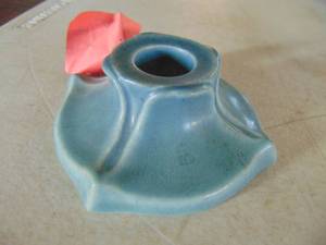 lot 3124 image: Rookwood Candle holder