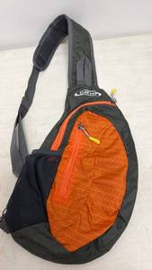 lot 3 image: G4Free Sling Backpack Cross Body Bag (Orange & Black)