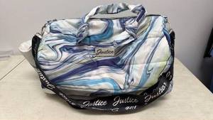 lot 4 image: Justice Puffed Shoulder Bag with Swirl Print and Shoulder Strap