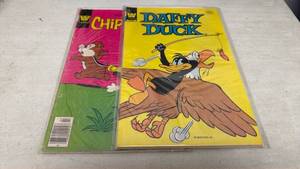 lot 69 image: Walt Disney Daffy Duck & Chip n Dale Comic Books Lot 2 Issues Whitman