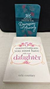 lot 103 image: 2 Books 365 Days of Prayer for Depression and Anxiety & 5 Conversations You Must Have with Your Daughter