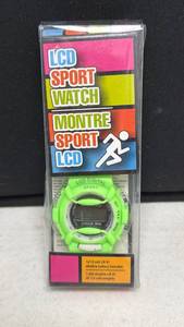 lot 155 image: LCD Digital Sport Watch (Green) with Calendar Month Day Functions