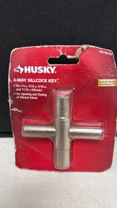 lot 157 image: Husky 4-Way Sillcock Key 14 in. 932 in. 516 in. 1132 in.