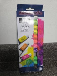 lot 261 image: Royal & Langnickel Essentials Acrylic Artist Colors Neon