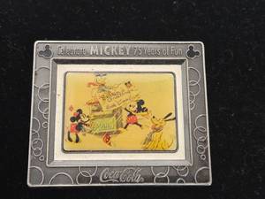 lot 262 image: Coca-Cola Celebrate Mickey 75 Years of Fun Commemorative Pin