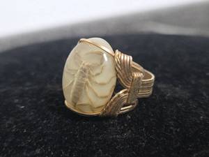 lot 296 image: Scorpion Novelty Ring with Wire Band Size 12