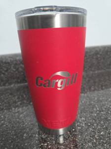 lot 312 image: YETI Rambler 20 oz Tumbler Cargill Chipotle Mexican Grill 2023 SUPER CLEAN