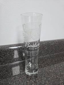 lot 332 image: Budweiser King of Beers Beer Glass Anheuser-Busch