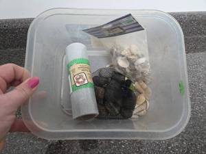 lot 362 image: Craft Supplies Lot Sea Shells Glitter Tulle Mesh Floral Arrangement Decor
