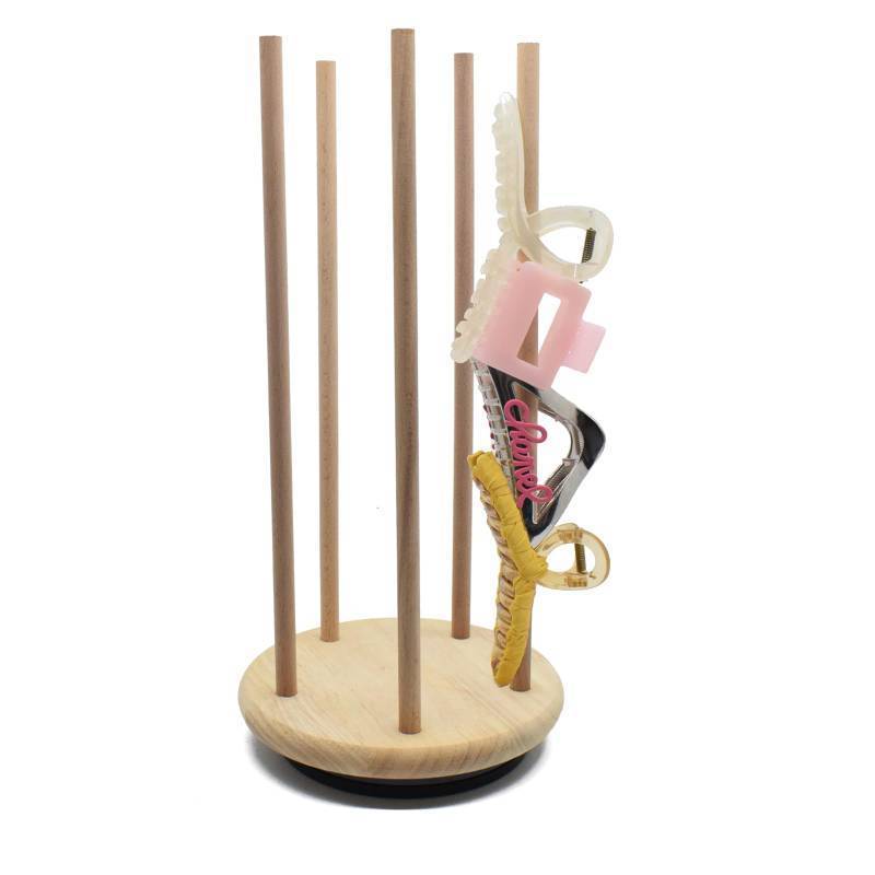 lot 1110 image: LIBRAGOLD Hair Claw Clip Organizer - 360 Rotating Holder &amp Display Stand Retail $20