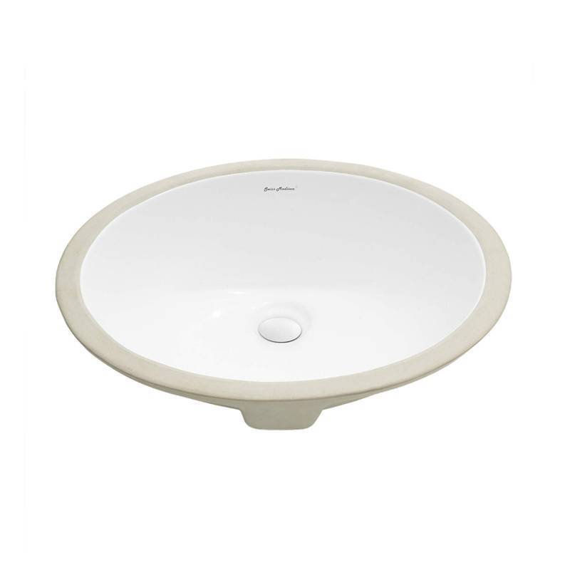 lot 1007 image: Monaco 18 Oval Under-Mount Bathroom Sink - Retail $119