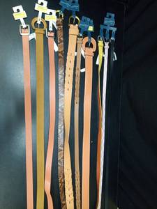 lot 1024 image: Lot of 10 Assorted Belts with Buckles Multiple Colors and Styles Sizes L & XL - Retail $100