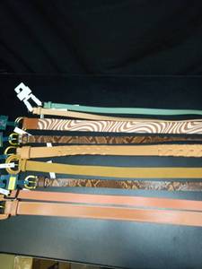 lot 1025 image: Lot of 8 Belts Assorted Colors Sizes with Tags Sizes S & M - Retail $80