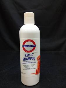 lot 1048 image: Stratford Keto-C Medicated Shampoo for Dogs, Cats and Horses, Cucumber Melon Scent, 8 oz by Stratford - Retail $41