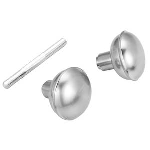 lot 1051 image: newliplace Vintage Brushed Nickel Door Knob Set with Spindle,1 Pack - Retail $12
