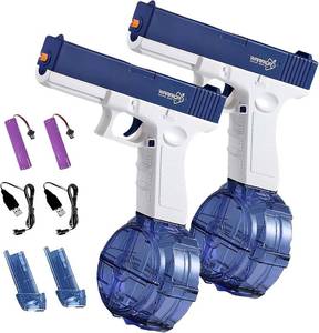 lot 1055 image: 2 Pack Electric Water Gun, Water Guns for Adults (Water Gun 1) - Retail $20