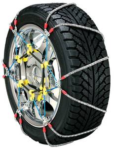 lot 1071 image: SCC SZ134 Super Z6 Cable Tire Chain for Passenger Cars, Pickups, and SUVs - Set of 2 - Retail $92