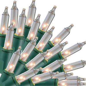 lot 1079 image: Christmas Lights Warm White, 33FT 150 Count Incandescent Mini Lights - Retail $24