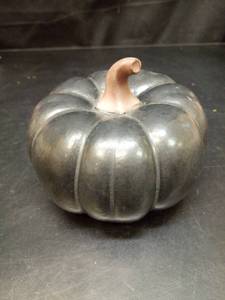 lot 1127 image: Pumpkin Decorative Object with Stem - Retail $12