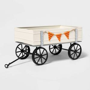 lot 1135 image: Halloween Harvest Metal Wagon Decorative Prop - Hyde & EEK Boutique - Retail $15