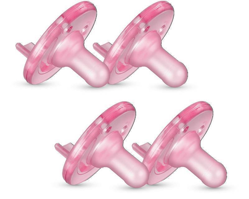 lot 2030 image: Philips AVENT Soothie 3-18 months, pinkpink, 4 pack, SCF19247 Retail $13.00