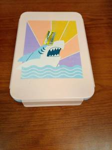 lot 2035 image: Bento Box Shark Decal - Cat & Jack - Retail $10