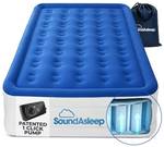 SoundAsleep Dream Series Raised Twin XL Air Mattress, Built-in Pump, Blue, tested powers on - Retail: $130