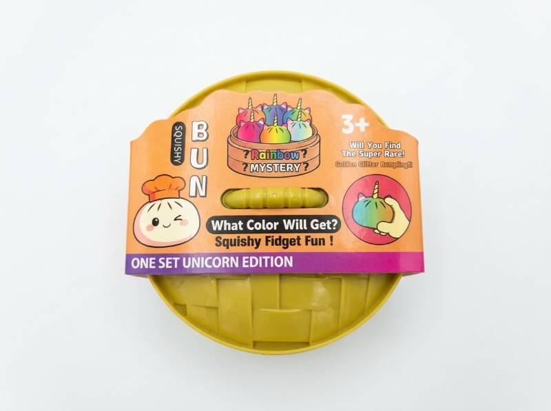 lot 57 image: Squishy Bun Rainbow Mystery Unicorn Edition Squishy Fidget Toy Set