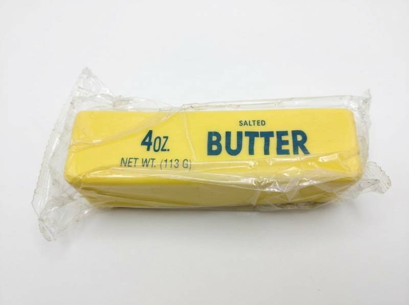lot 90 image: Butter Squishy Toy Stick Replica 4oz Salted Butter Design