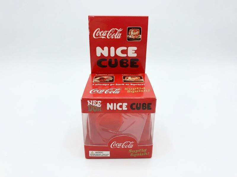 lot 117 image: Schylling NeeDoh Nice Cube Coca-Cola Squishy Cube Toy
