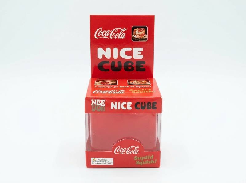 lot 119 image: Schylling NeeDoh Nice Cube Coca-Cola Squishy Cube Toy