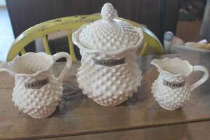 lot 5151 image: Vintage Canister and Pitchers