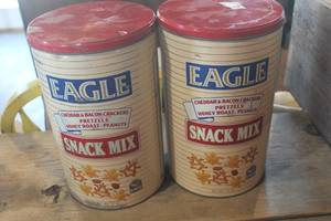 lot 5154 image: 2 Large Eagle Tins