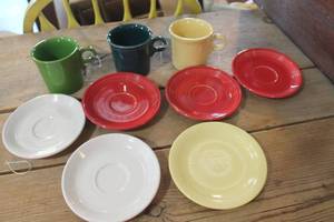 lot 5159 image: Fiesta Cups and Saucers