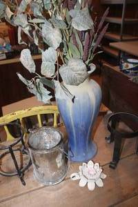 lot 5203 image: Large Dcor Vase and Candleholders & More