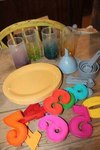lot 5207 image: Number Cookie Cutters, Glasses & More