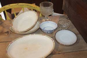 lot 5264 image: Vintage Serving Dishes and More