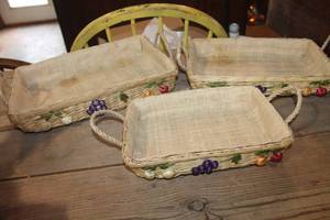 lot 5281 image: Vintage Casserole Baskets