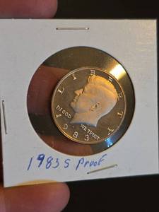 lot 8 image: 1983-S Kennedy Proof half dollar