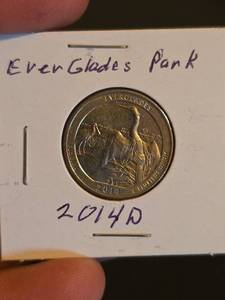 lot 29 image: 2014-D America the Beautiful Everglades Park quarter
