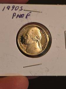 lot 47 image: 1990-S Jefferson Proof nickle