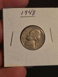 lot 52 image: 1948 Jefferson nickle