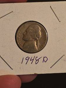 lot 53 image: 1948-D Jefferson nickle