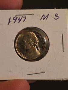 lot 54 image: 1947 Jefferson nickle