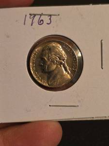 lot 61 image: 1963 Jefferson nickle