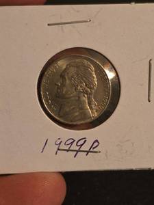 lot 63 image: 1999-P Jefferson nickle