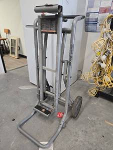 lot 18774 image: Ridgid Rolling Miter Saw Stand Cart 300 lb Max Load  Model AC9946