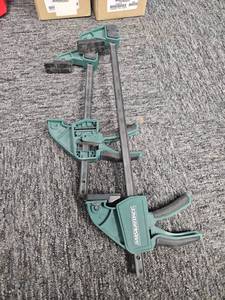 lot 18792 image: (2) Masterforce Bar Clamps Quick-Release Ratcheting Trigger Clamps