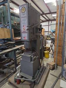 lot 8795 image: Iron Kiss Custom Air Forging Hammer  Model 201 Octagon 150