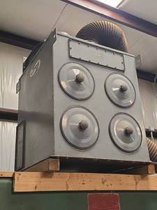 lot 8798 image: UAS Cartridge Dust Collector w 4 Filter Access Covers & Blower Housing